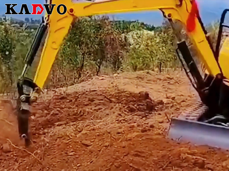 mini excavator rake