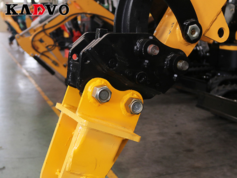 How to use mechanical quick change for mini excavators