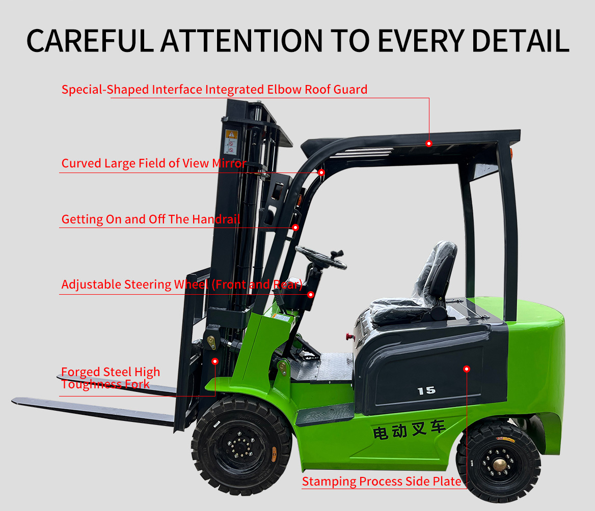 1.5 Ton New Energy Electric Forklift